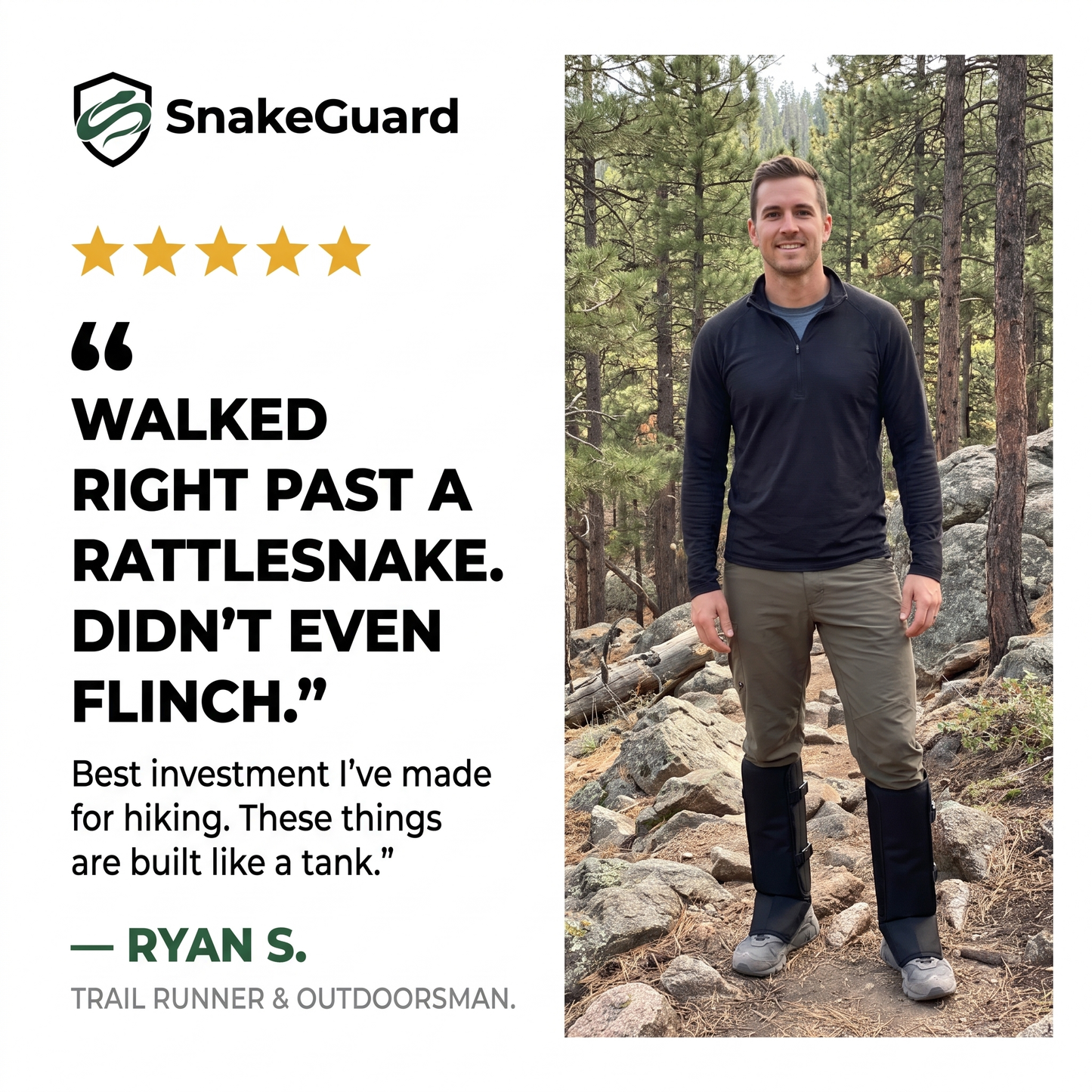 SnakeGuard™ - Tactical Snake Bite Protection for Hunting & Outdoor
