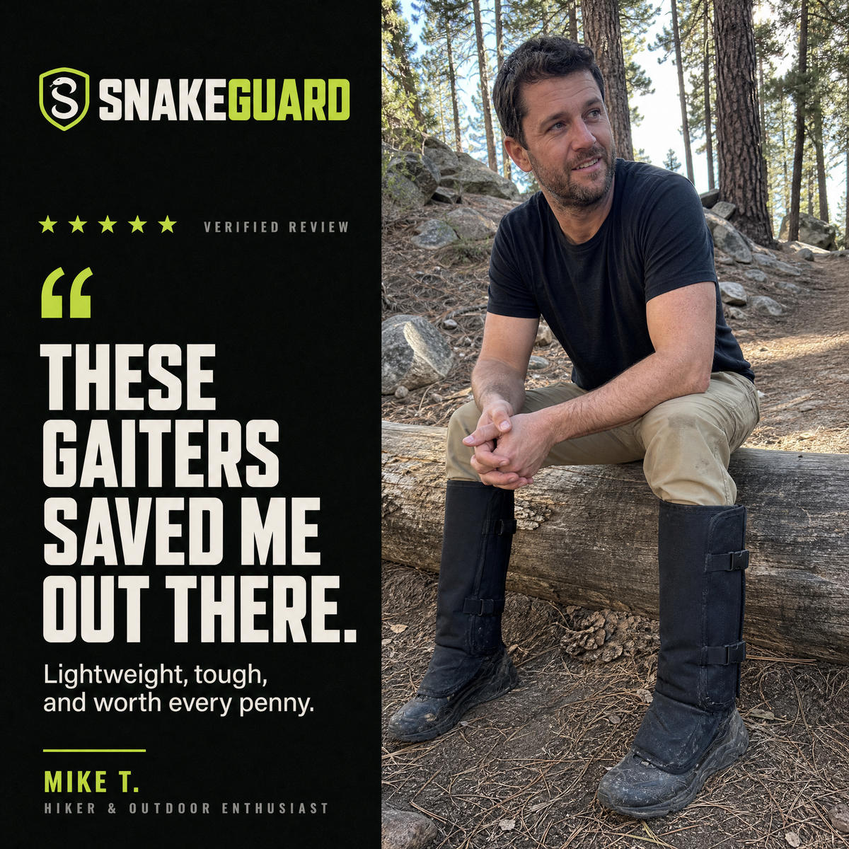 SnakeGuard™ - Tactical Snake Bite Protection for Hunting & Outdoor