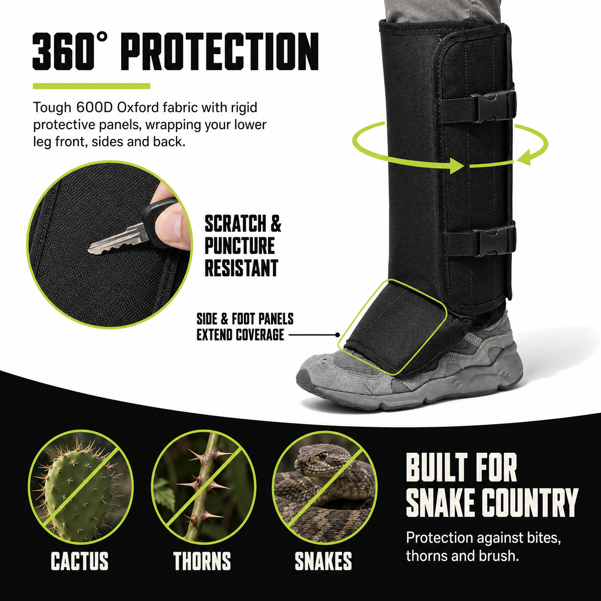 SnakeGuard™ - Tactical Snake Bite Protection for Hunting & Outdoor